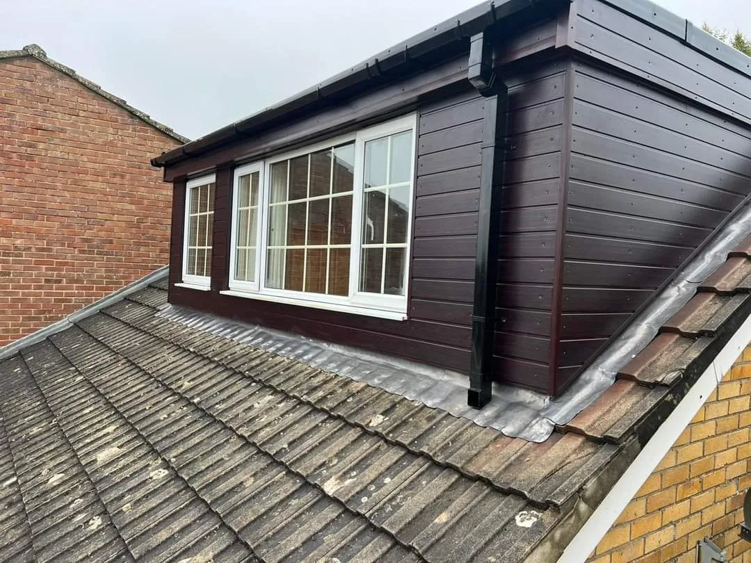 Finished dormer and adjacent tiled roof